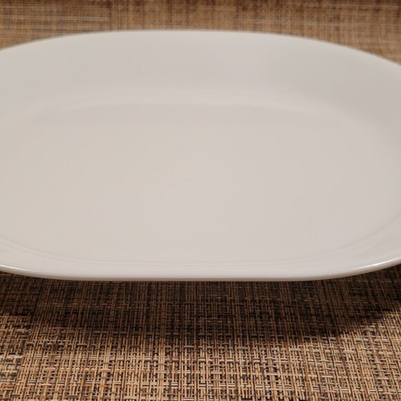 Corelle Corning Ware White Serving /Meat Platter 12 1/4"x 10" USA - Picture 3 of 7